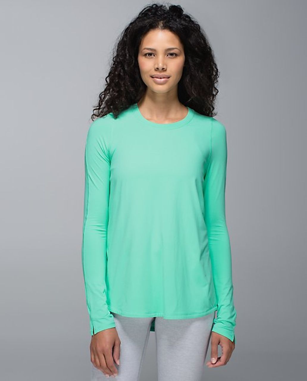 Lululemon Tuck And Flow Long Sleeve - Heathered Inkwell (AU