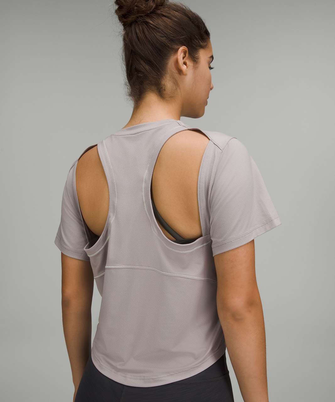 LuLuLemon Gray Sleeveless Athletic Tie-Back Shirt Women Size L - beyond  exchange