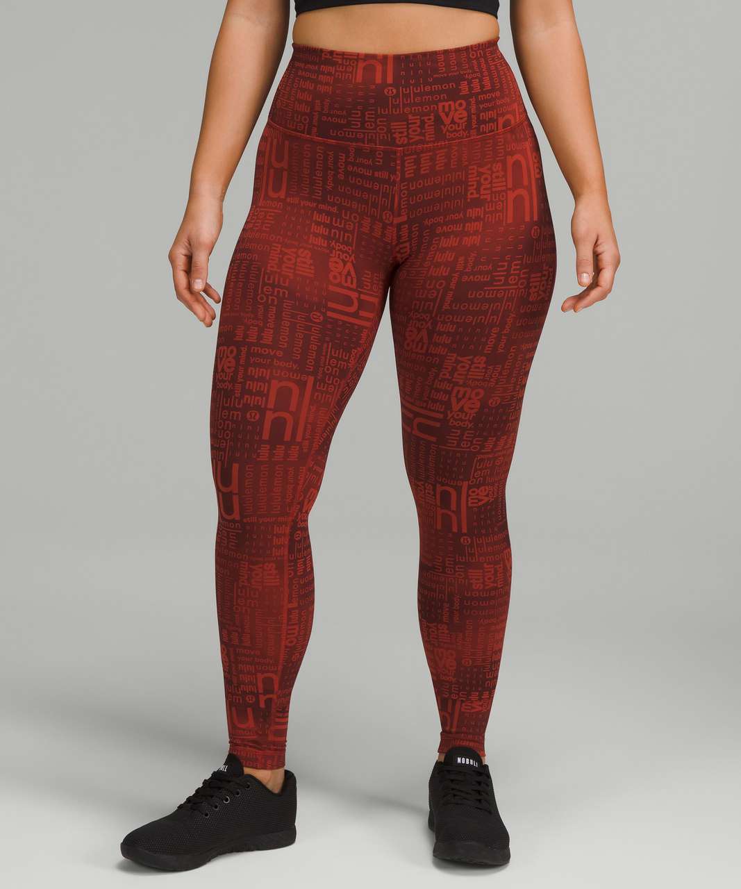 Lululemon Wunder Train Contour Fit High-Rise Tight 28 - Lululemon Ombre  Red Multi - lulu fanatics