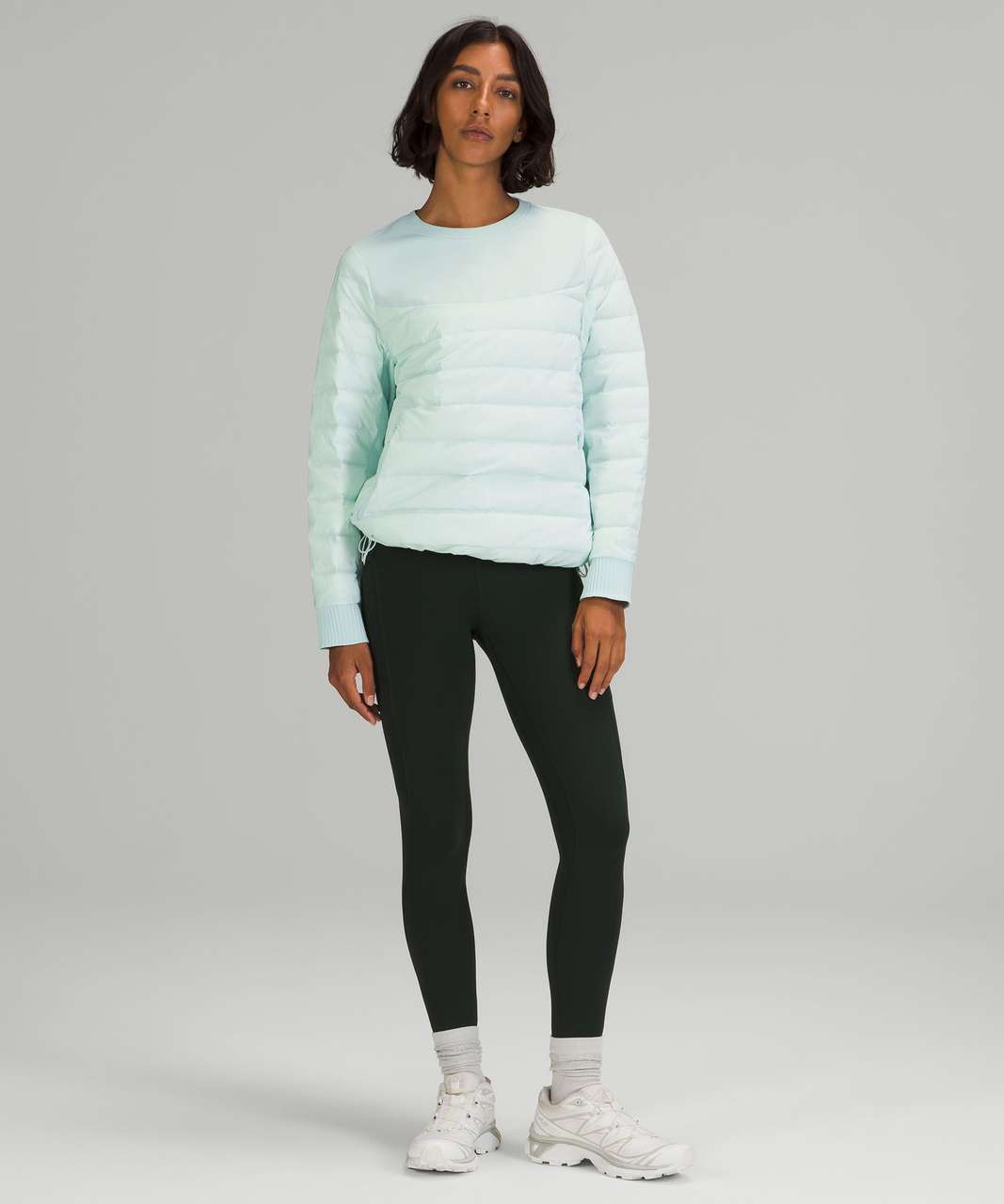 Lululemon Down and Around Crew - Delicate Mint