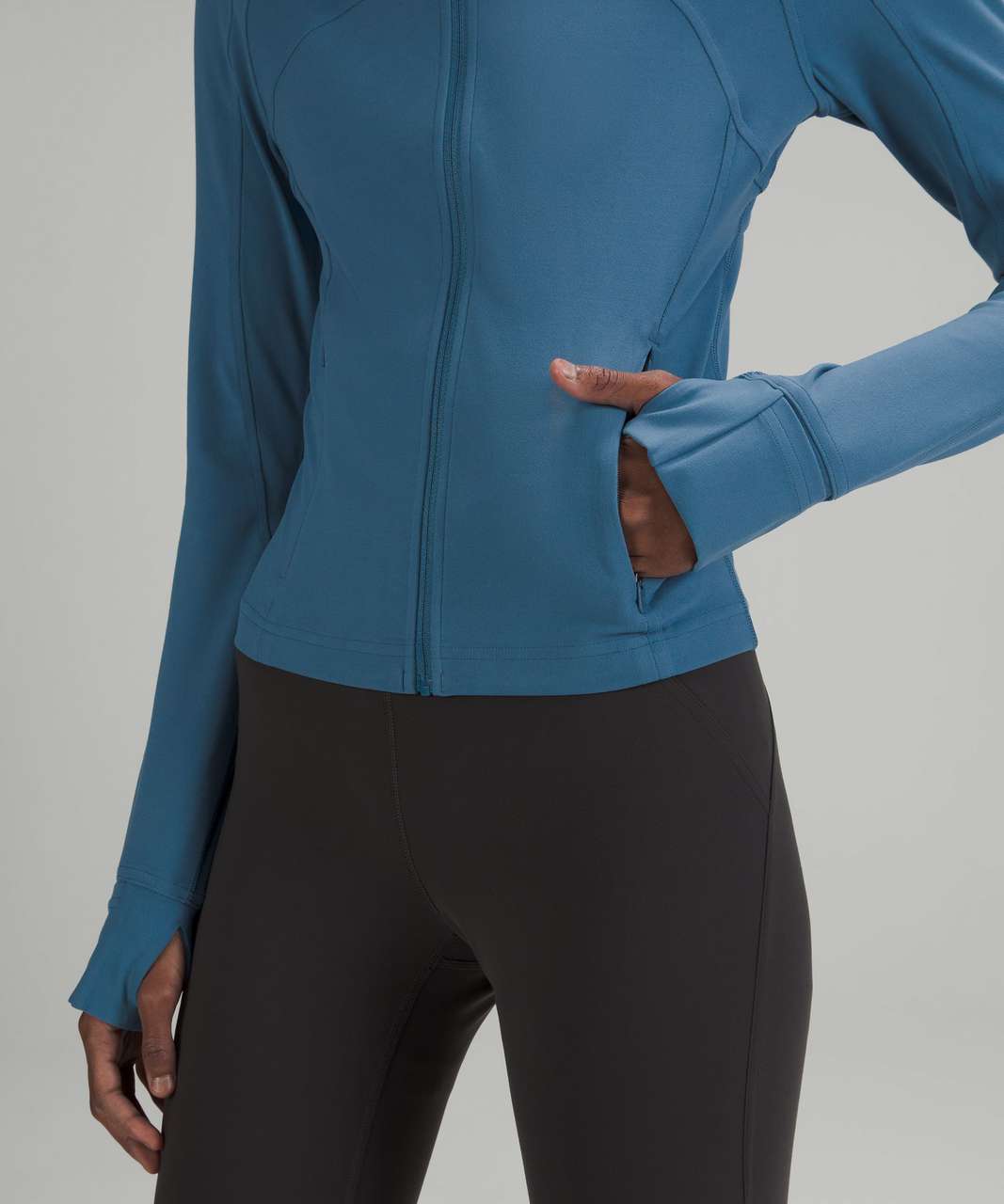 Track Define Cropped Jacket *Nulu - Sheer Blue - 10 at Lululemon