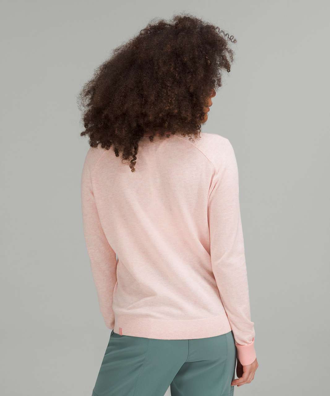 Lululemon Silk-Blend Crewneck Sweater - Heathered Dew Pink