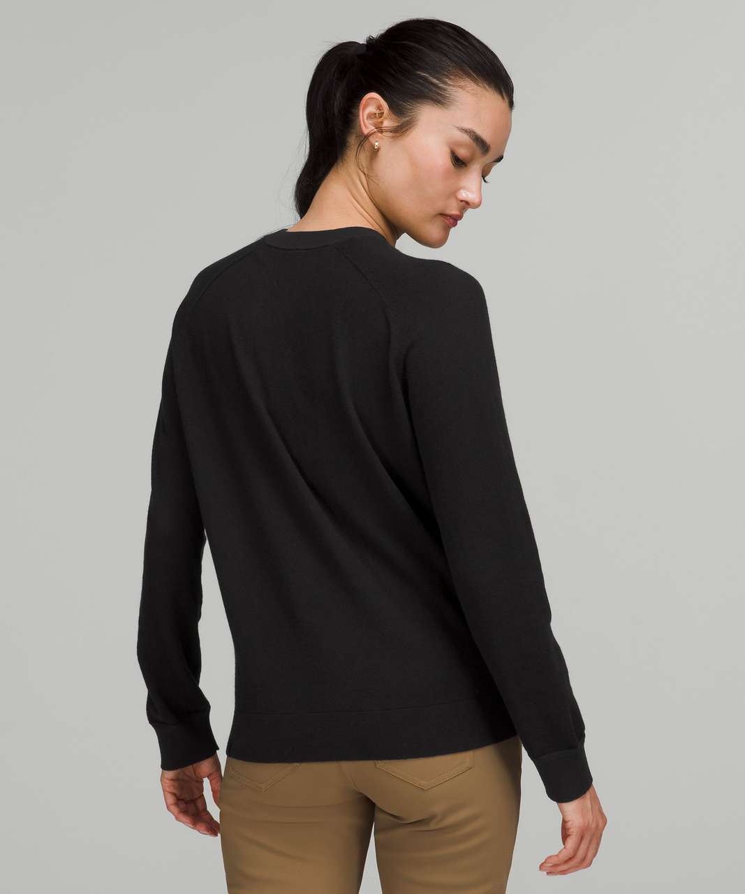 Lululemon Silk-Blend Crewneck Sweater - Heathered Soft Denim