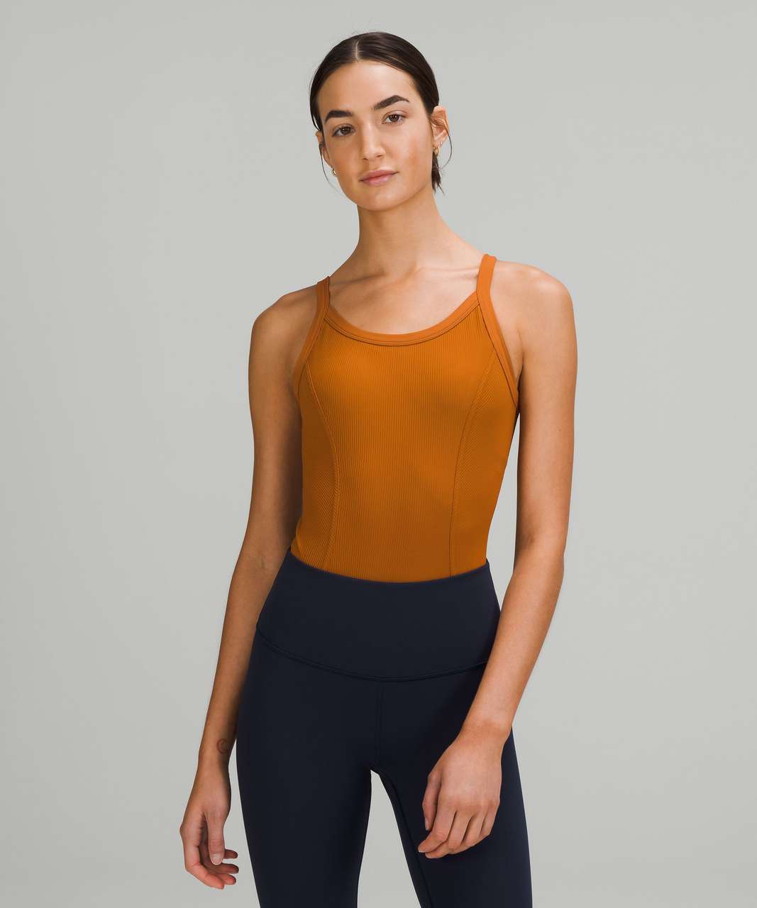 Lululemon Ribbed Yoga Bodysuit - Butternut Brown