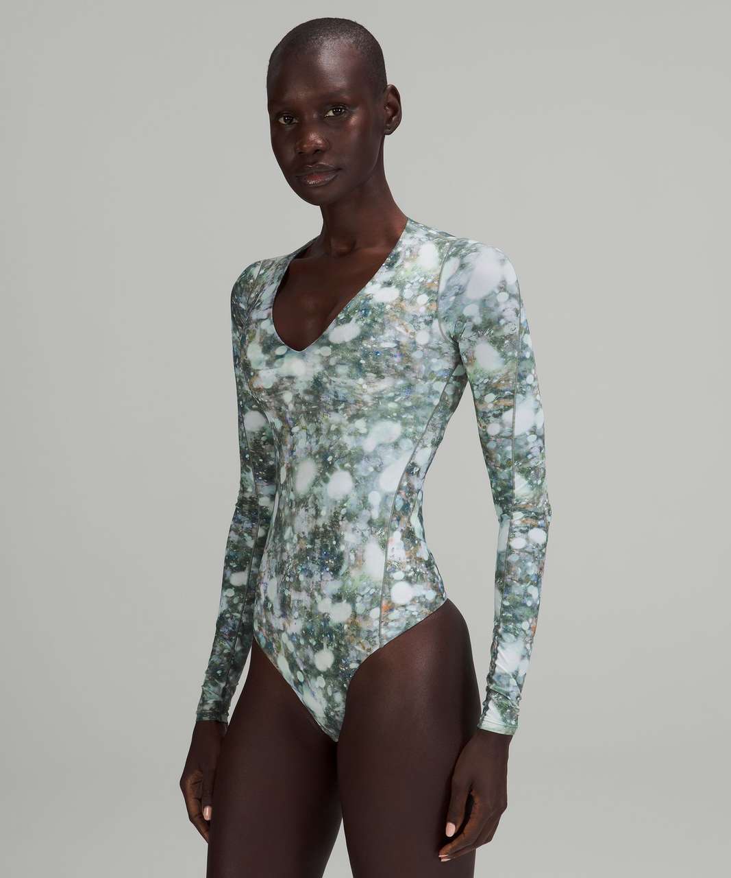 Lululemon lab V-Neck Long Sleeve Bodysuit - Morpheus Multi