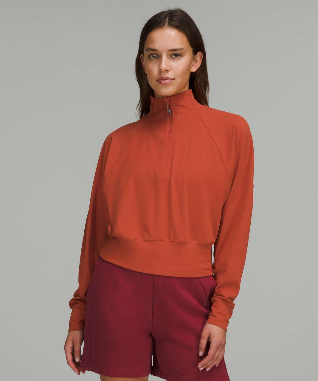 Lululemon Ready to Rulu Half-Zip Pullover - Red Rock