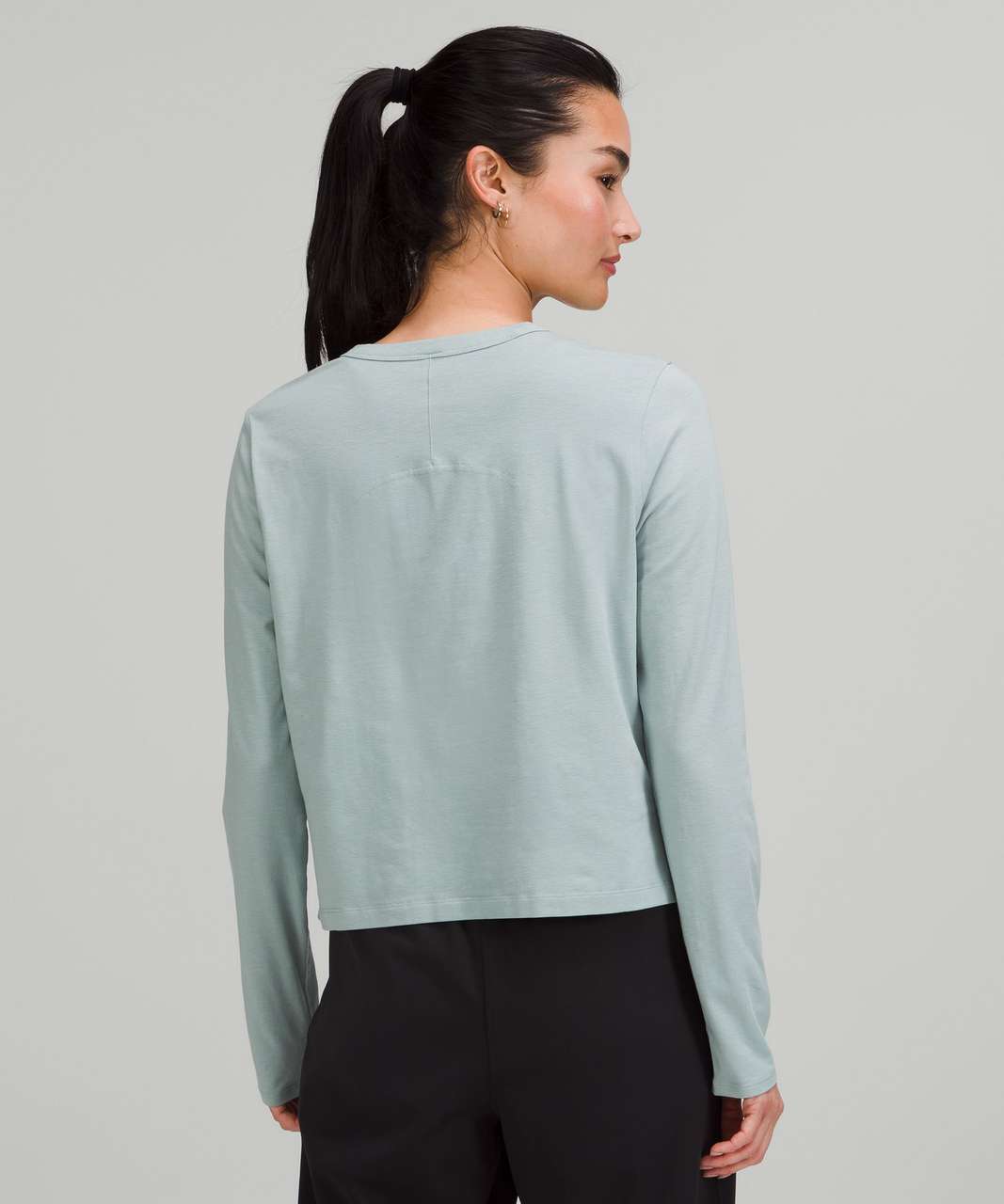 Lululemon Classic-Fit Cotton-Blend Long Sleeve Shirt - Silver Blue