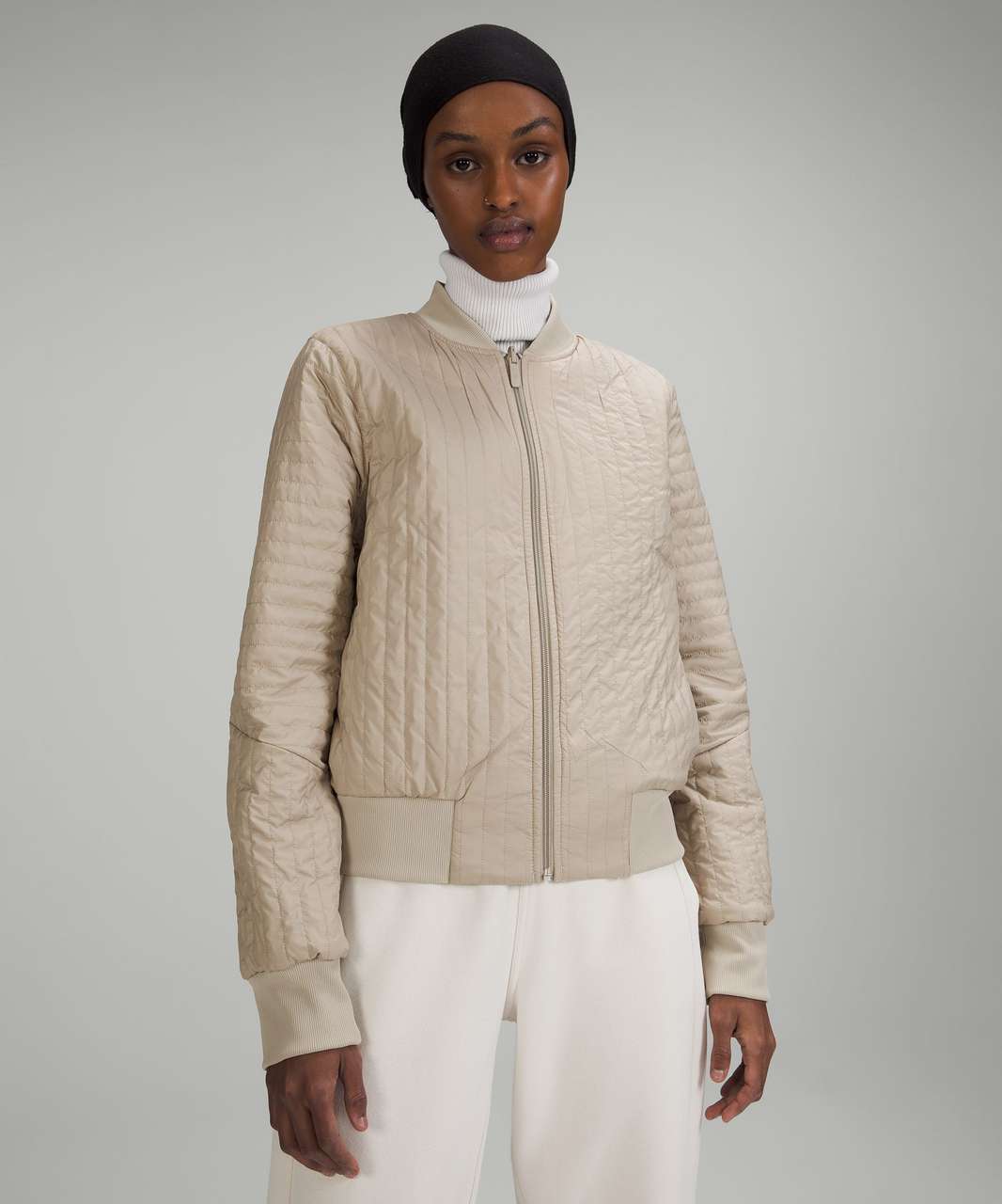 LINEN BOMBER JACKET | WHITE – IN THE SAC