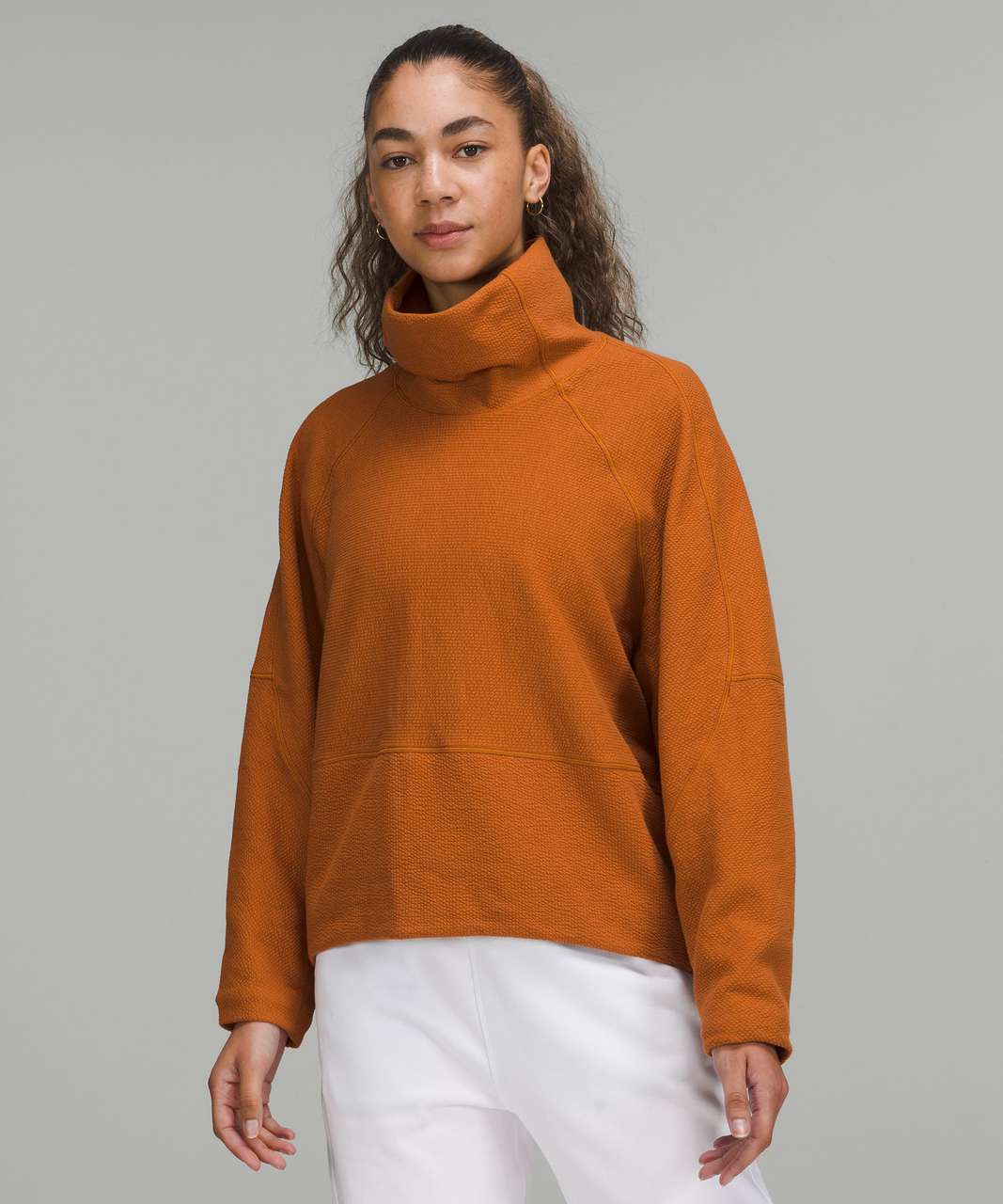 Lululemon Textured Funnel-Neck Pullover - Butternut Brown