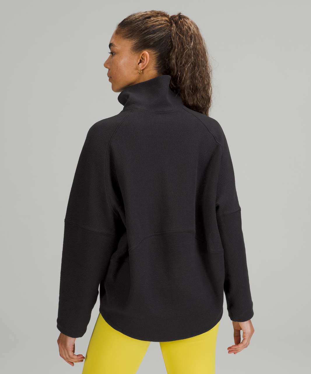 Lululemon Textured Funnel-Neck Pullover - Black