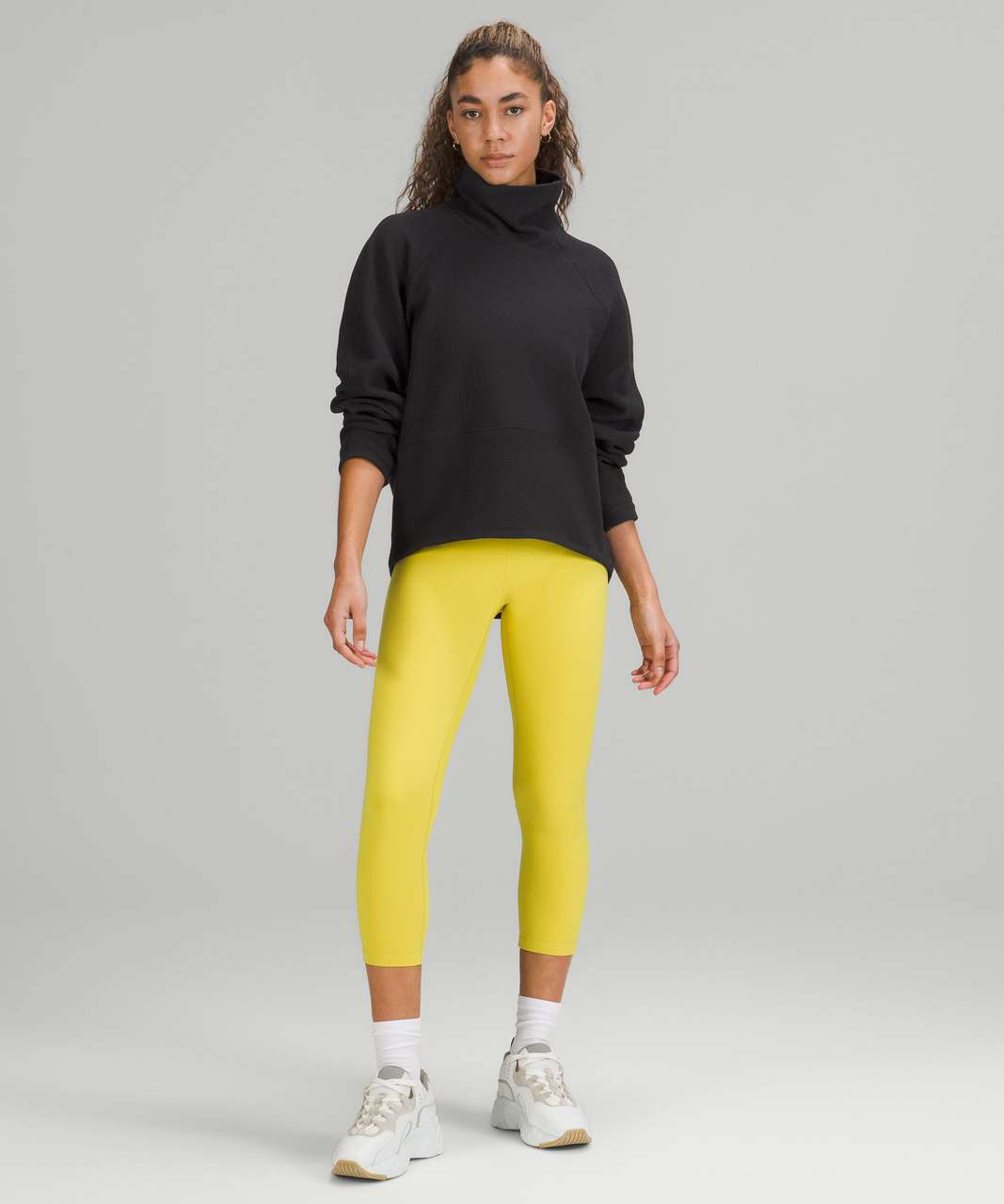 Lululemon Textured Funnel-Neck Pullover - Black