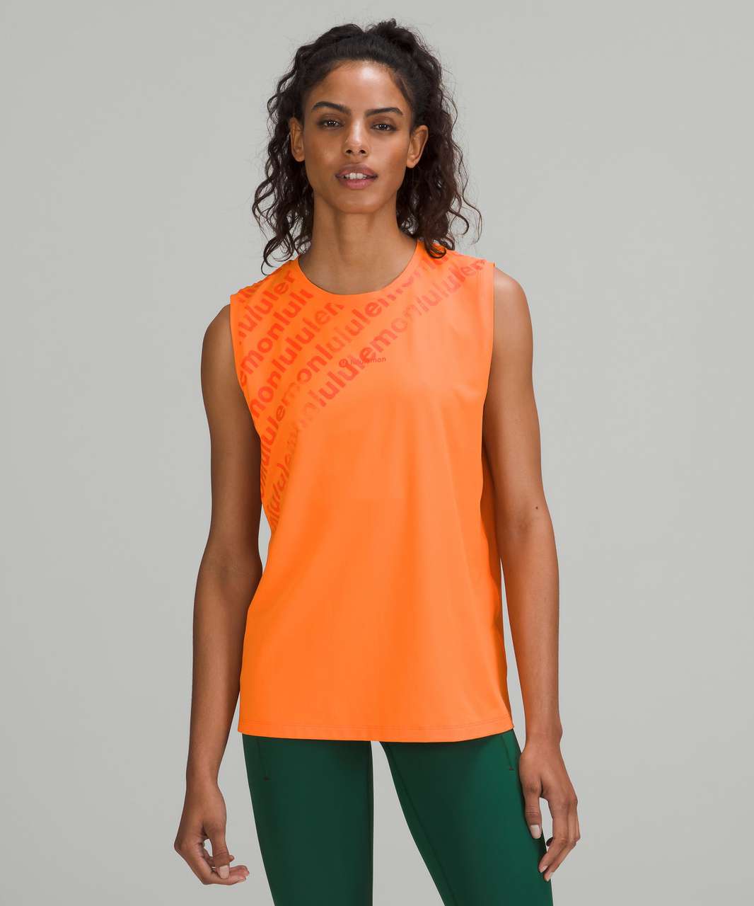 Lululemon All Yours Graphic Tank Top *Vitasea - Orange Frappe - lulu ...