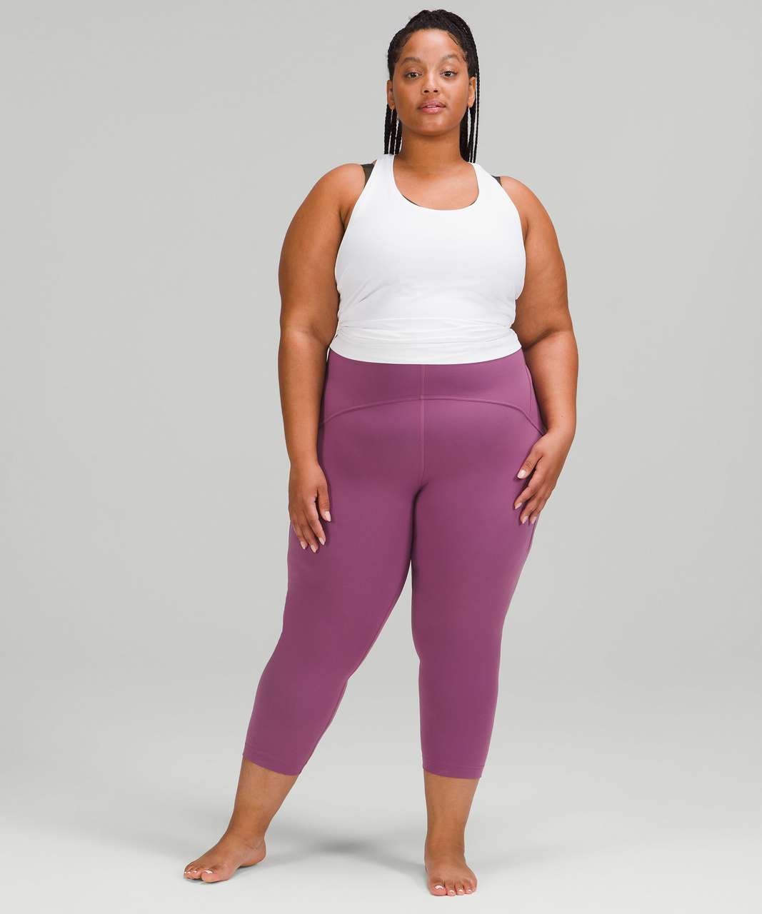 Lululemon InStill High-Rise Crop 23 - Vintage Plum - lulu fanatics