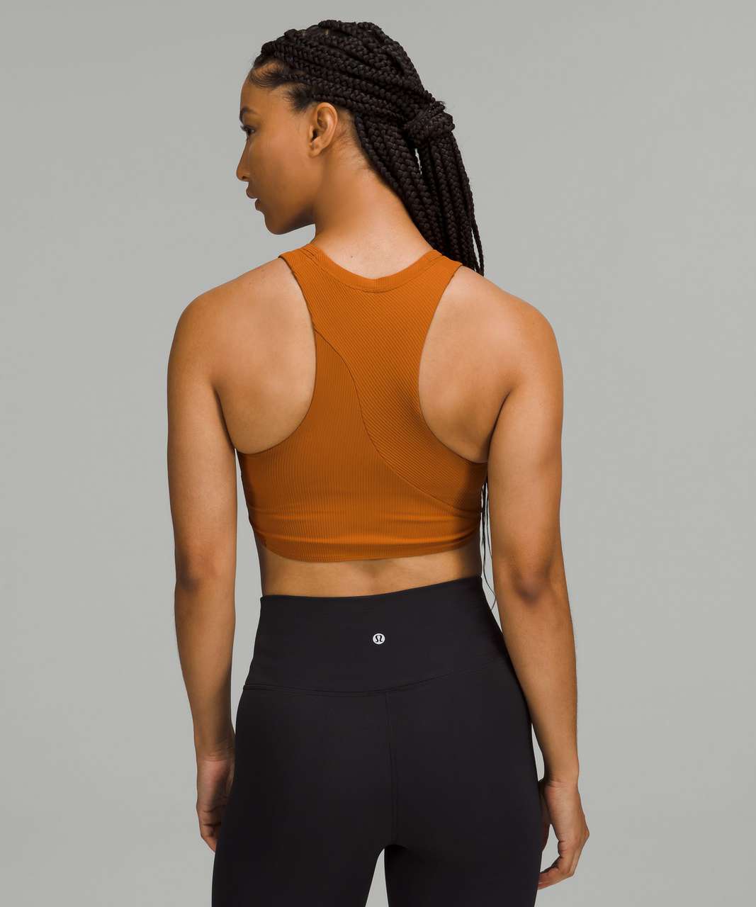 Lululemon Ribbed Longline Yoga Bra *Light Support, C/D Cup - Butternut Brown