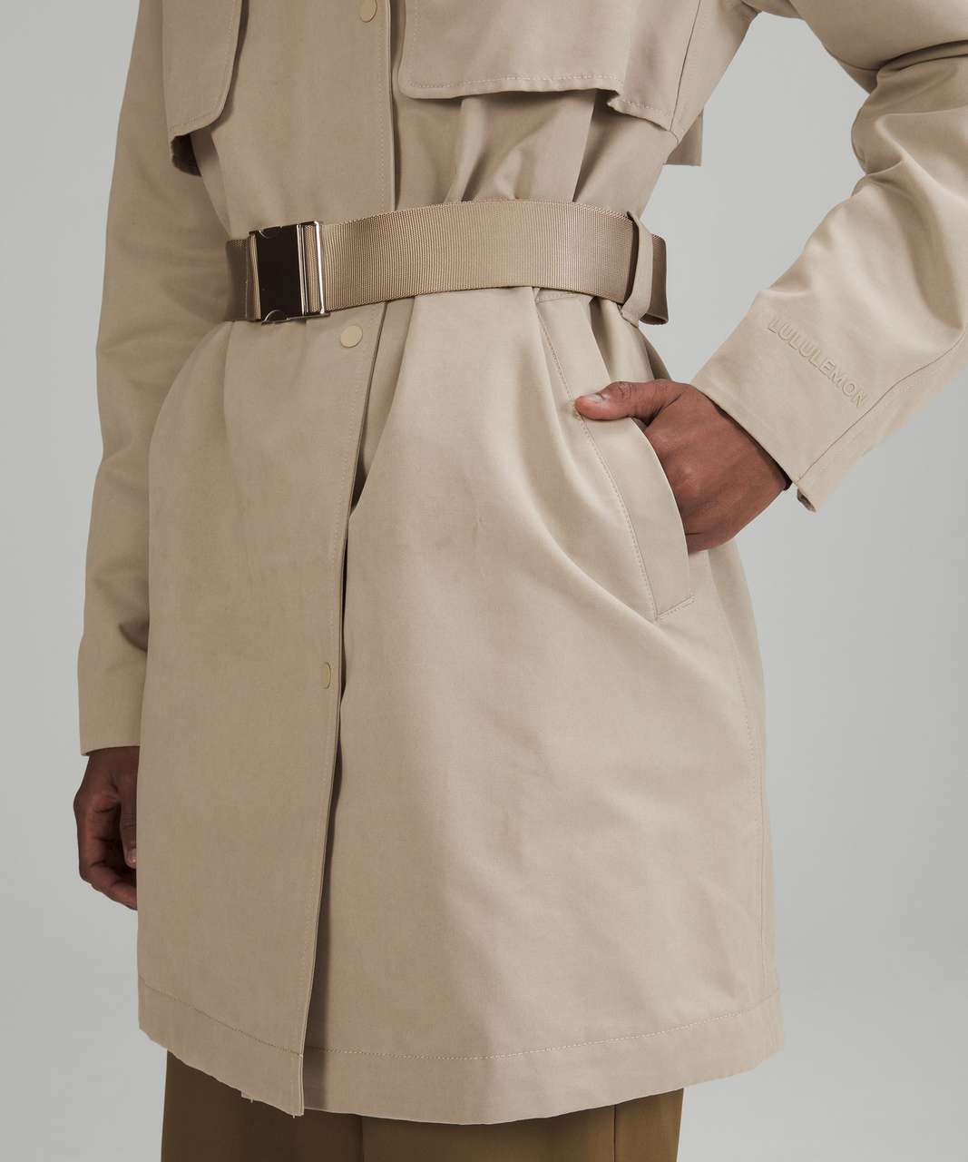 Lululemon Always There Short Trench Coat - Raw Linen - lulu fanatics