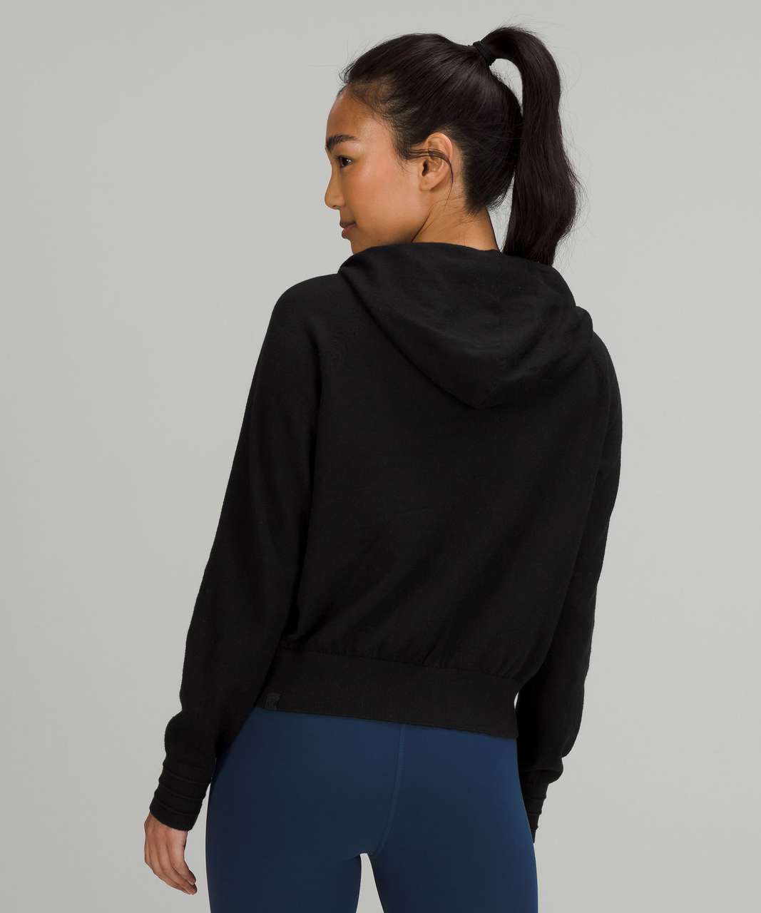 Lululemon Cotton-Cashmere Knit Hoodie - Black