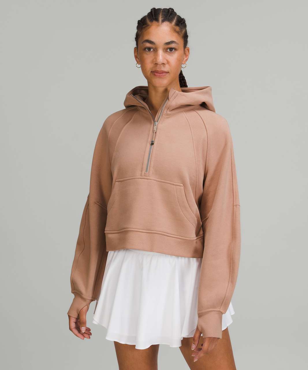 Lululemon Scuba Oversized Half-Zip Hoodie - Pink Clay