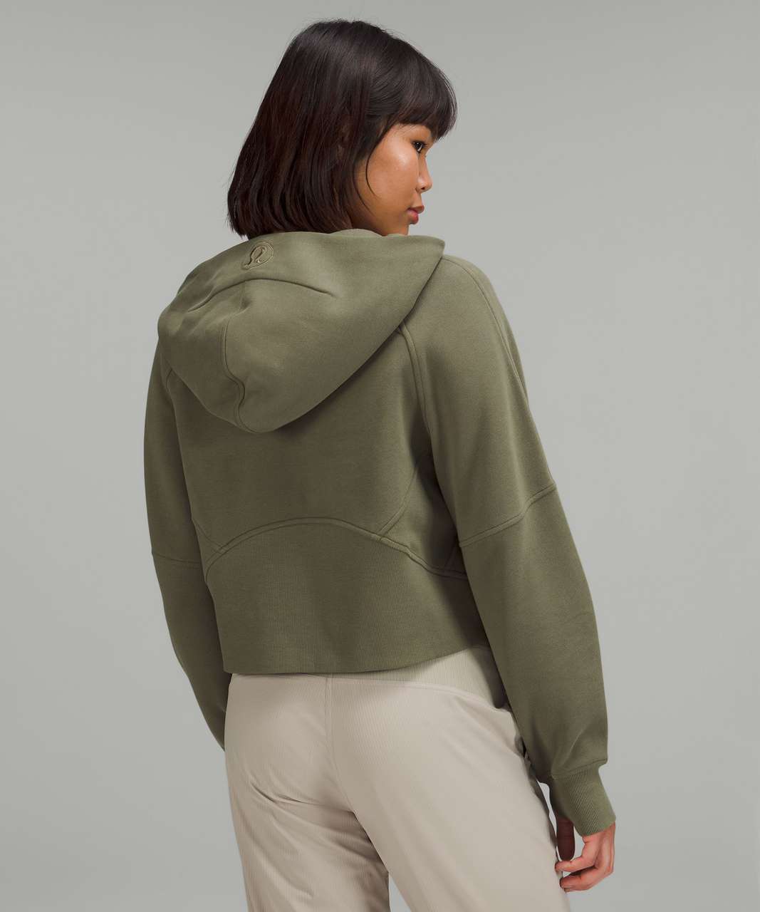 Lululemon Scuba Oversized Half-Zip Hoodie - Medium Olive