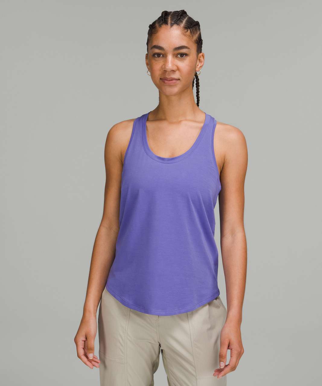 Lululemon Square Neck Mesh and Nulu Yoga T-Shirt - Charged Indigo - lulu  fanatics