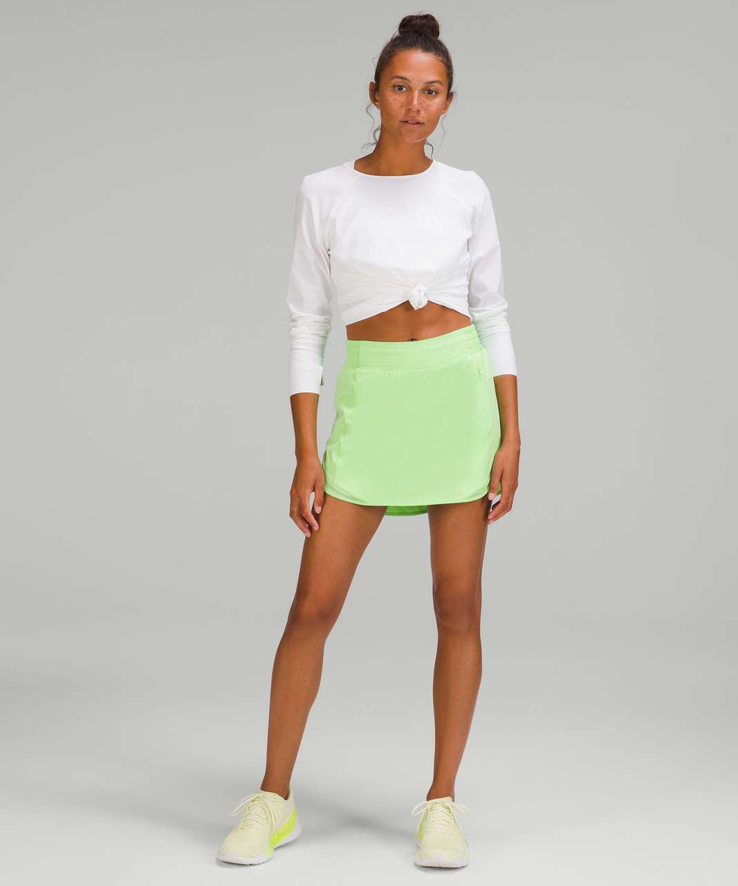 Lululemon Hotty Hot High-Rise Skirt - Scream Green Light