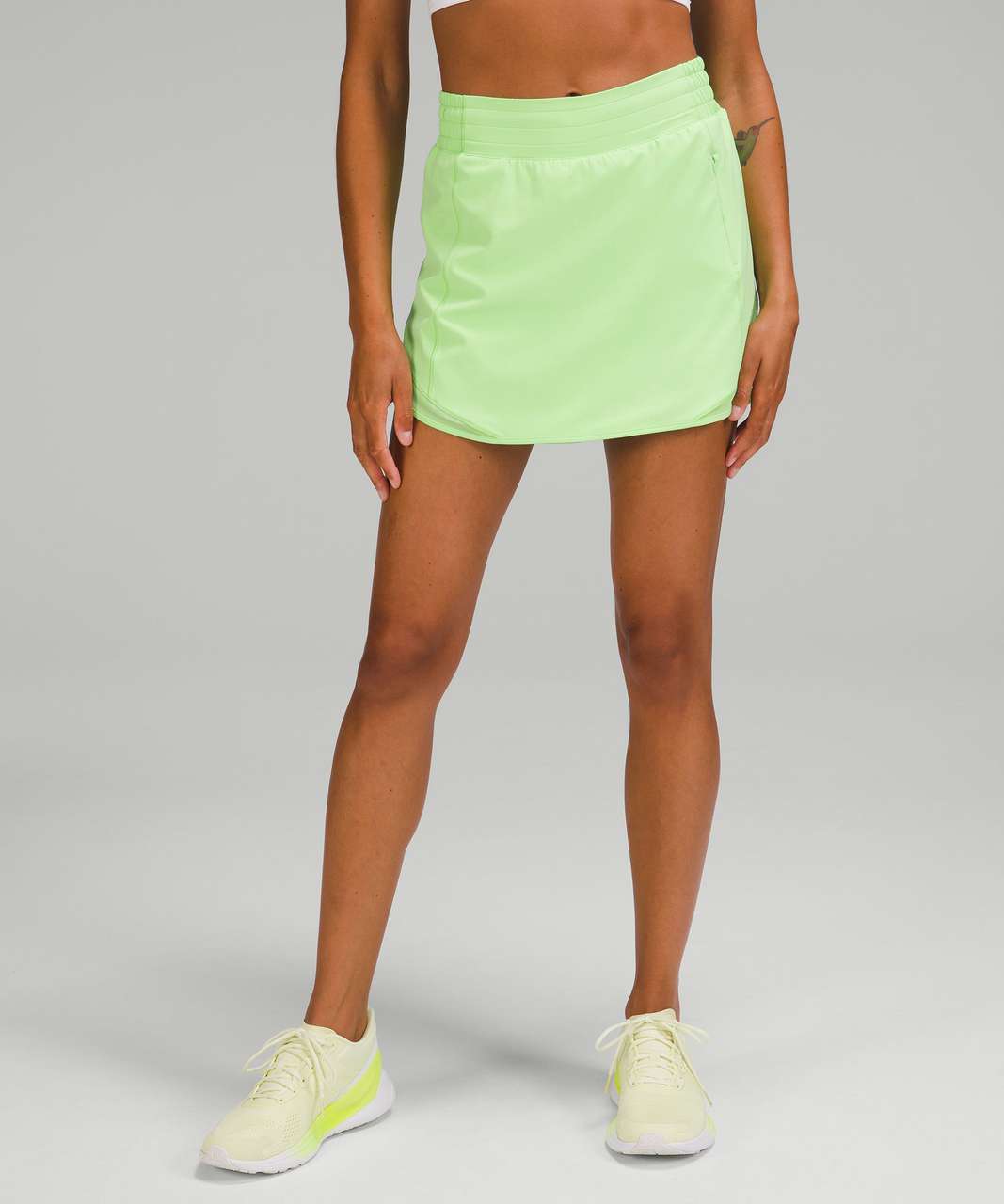 Lululemon Hotty Hot High-Rise Skirt - Scream Green Light