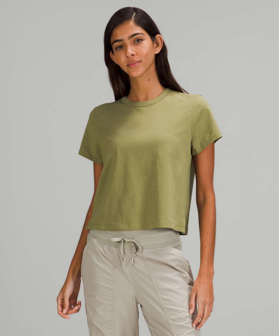 Lululemon Classic-Fit Cotton-Blend T-Shirt - Bronze Green