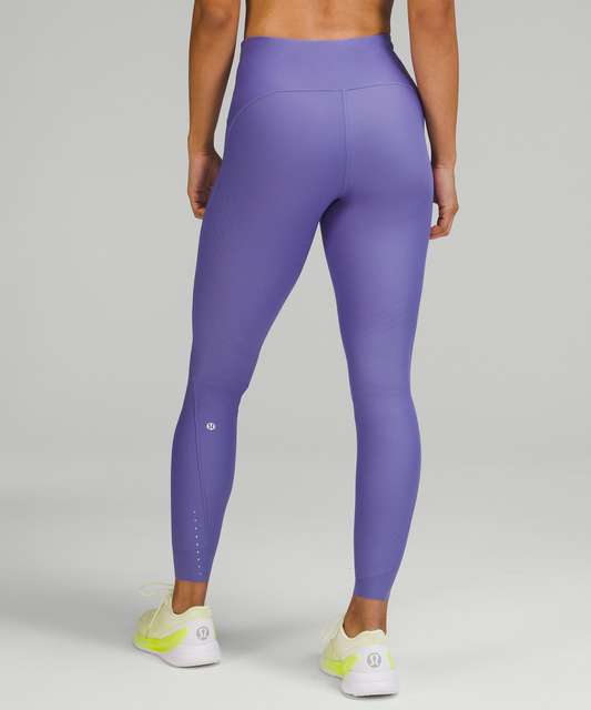 Lululemon Gloss Trim Run Super High-Rise Tight 28 - Rhino Grey - lulu  fanatics