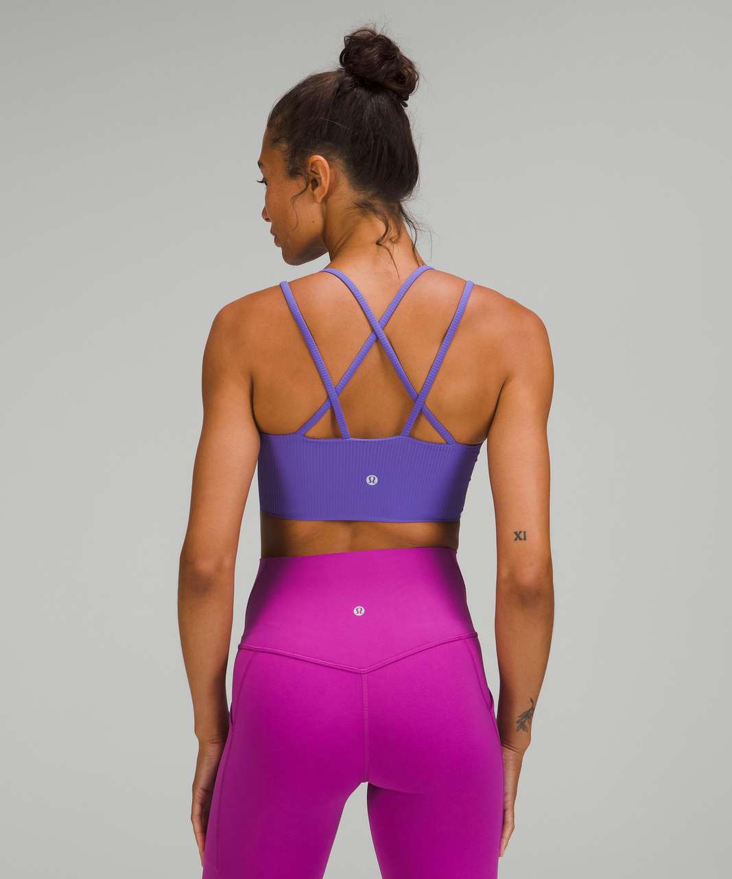 lululemon athletica Like A Cloud B/c Ribbed Stretch Sports Bra in Purple