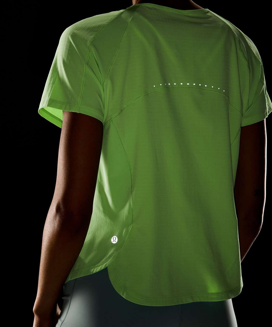 Lululemon Lightweight Stretch Running Short Sleeve Shirt - Scream Green  Light - lulu fanatics