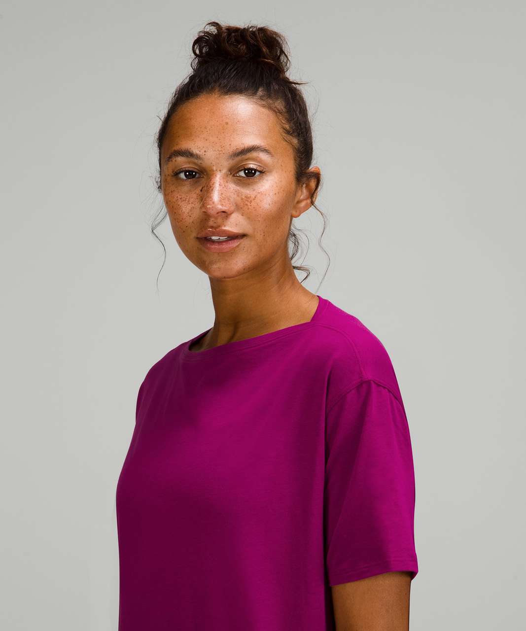 Lululemon Back in Action Short Sleeve Shirt - Magenta Purple