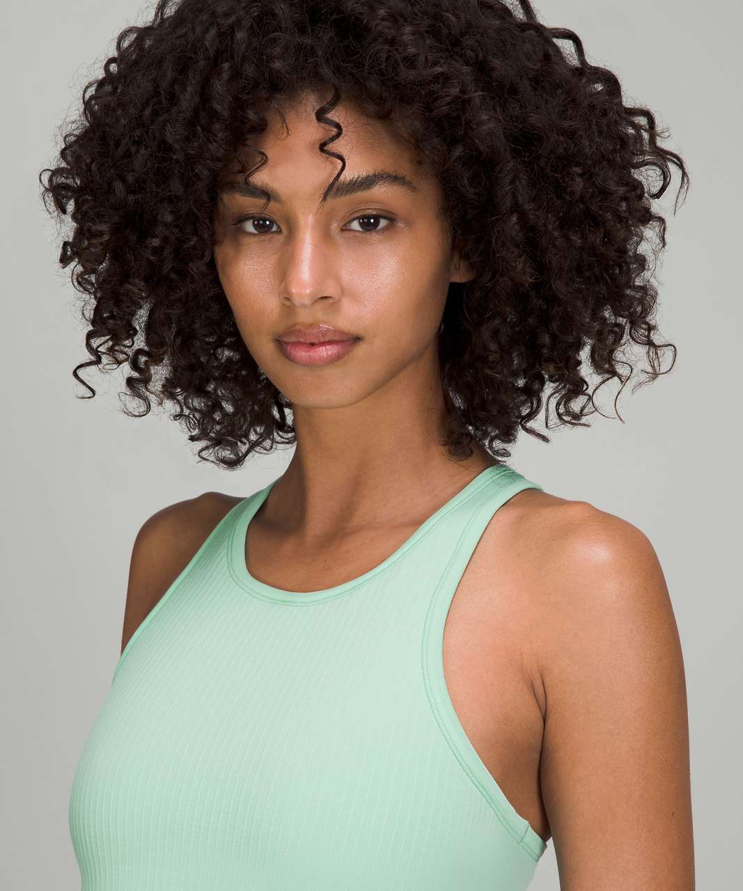 Lululemon Ebb to Street Cropped Racerback Tank Top - Wild Mint - lulu ...