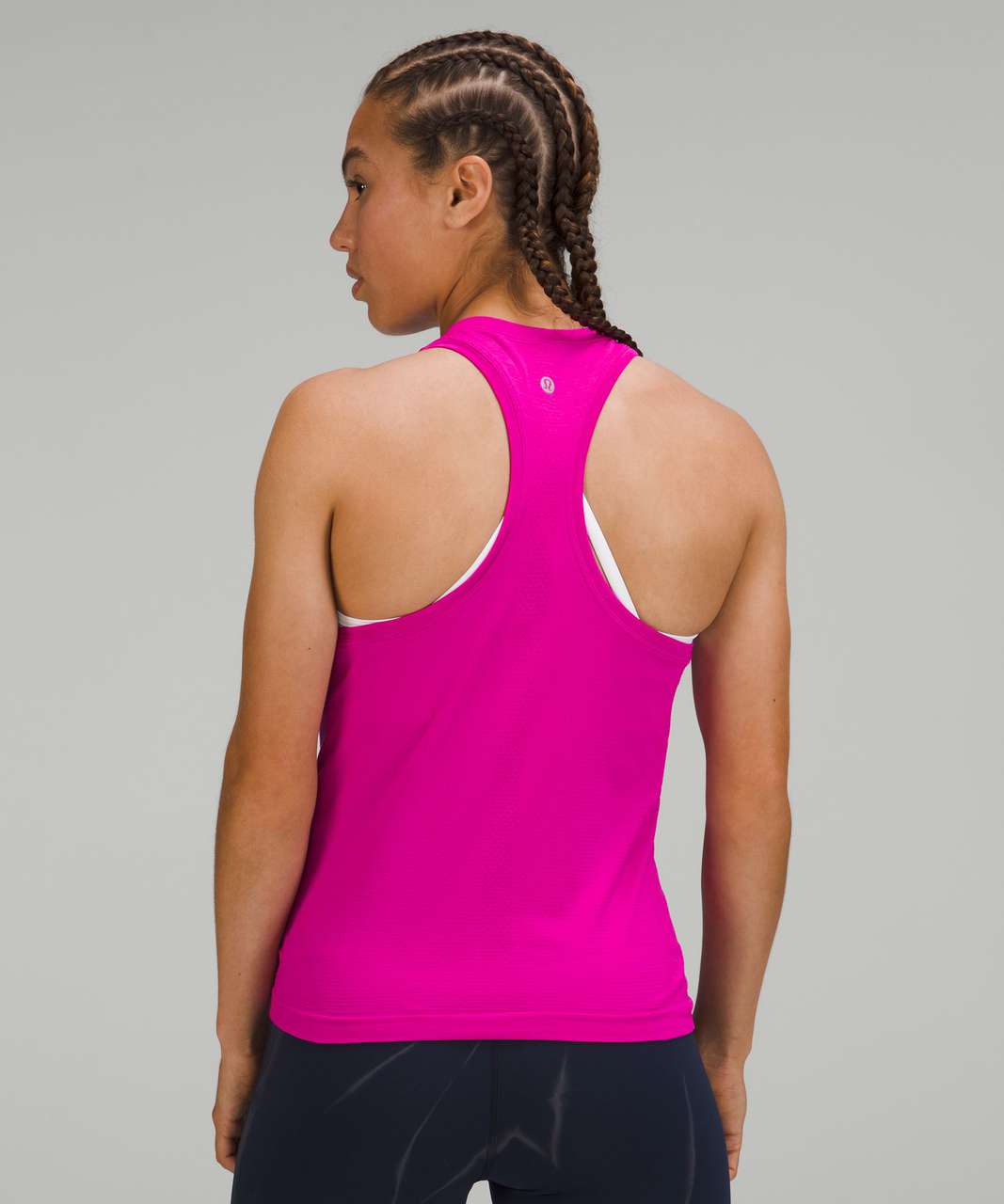 Lululemon Swiftly Tech High-Neck Tank Top 2.0 *Race Length - Purple Highlight / Purple Highlight