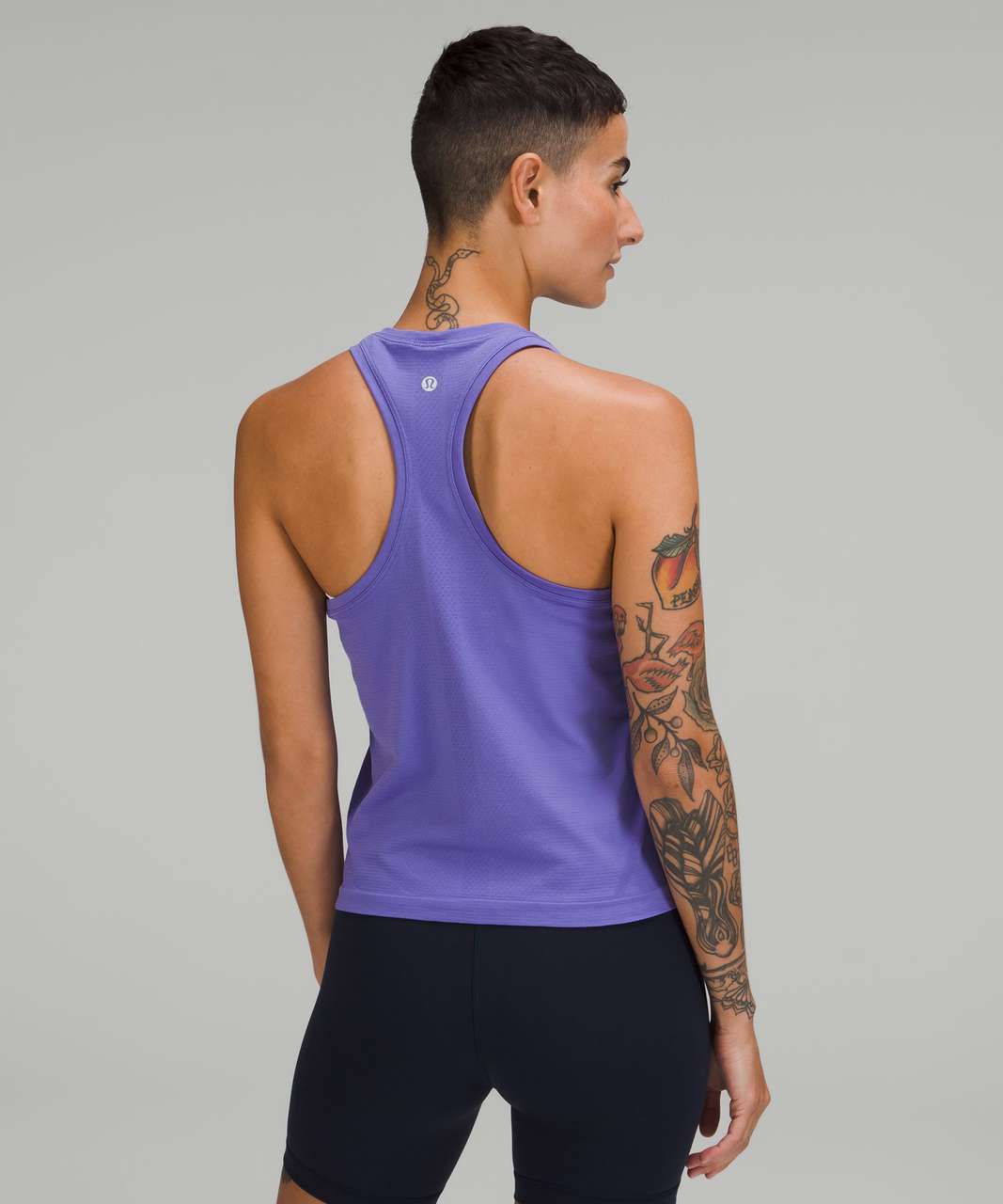 Lululemon Swiftly Tech High-Neck Tank Top 2.0 *Race Length - Charged Indigo / Charged Indigo