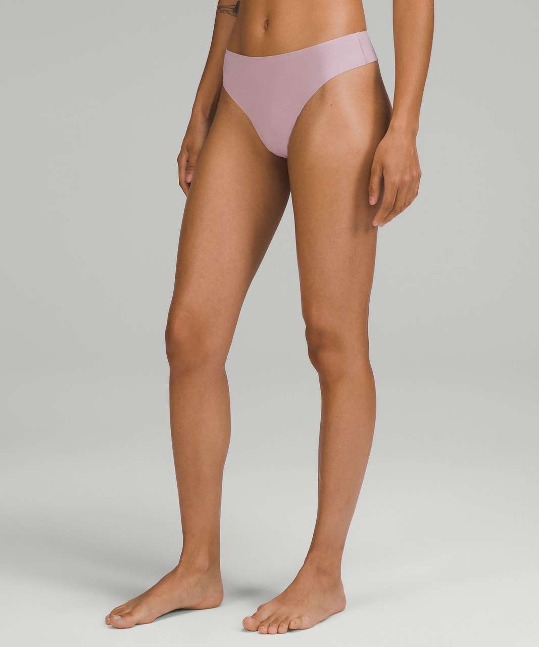 Lululemon InvisiWear Mid-Rise Thong Underwear - Dusty Rose