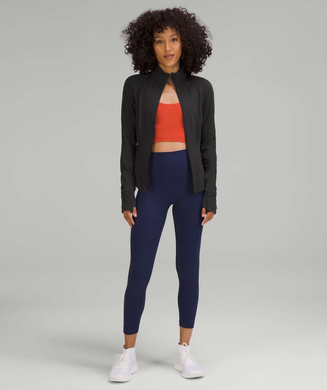 Lululemon Women's InStill Jacket Warped Grain Alpine Black/White Full Zip  Size 4