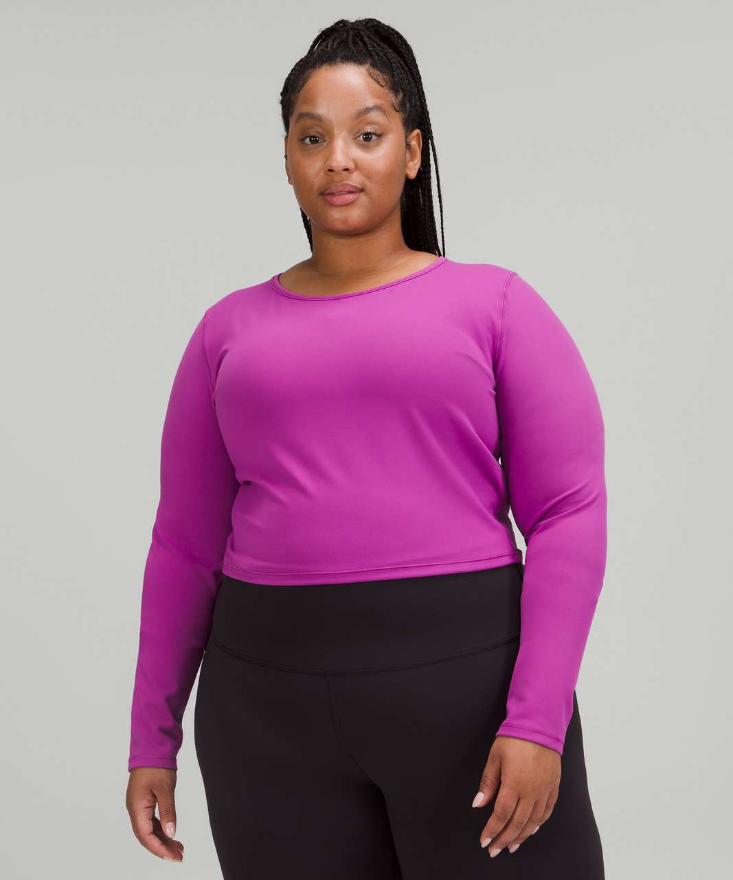 Lululemon Wunder Train Cropped Long Sleeve Shirt - Sun Bleached