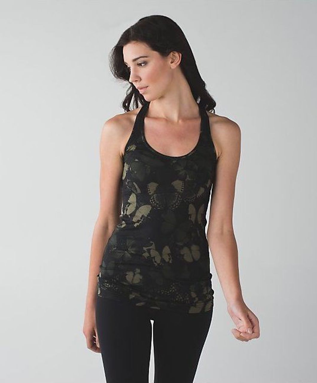 Lululemon Cool Racerback Tank Top *Nulu - Incognito Camo Multi Gator Green  - lulu fanatics