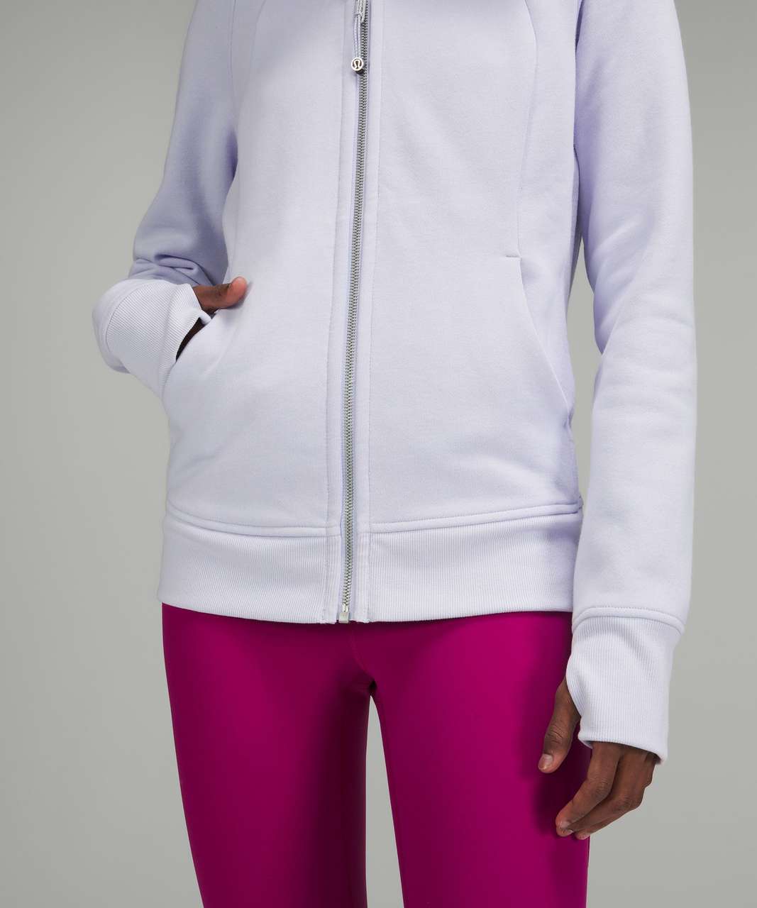 Lululemon Scuba 1/2 Zip - Heathered Core Light Grey - lulu fanatics