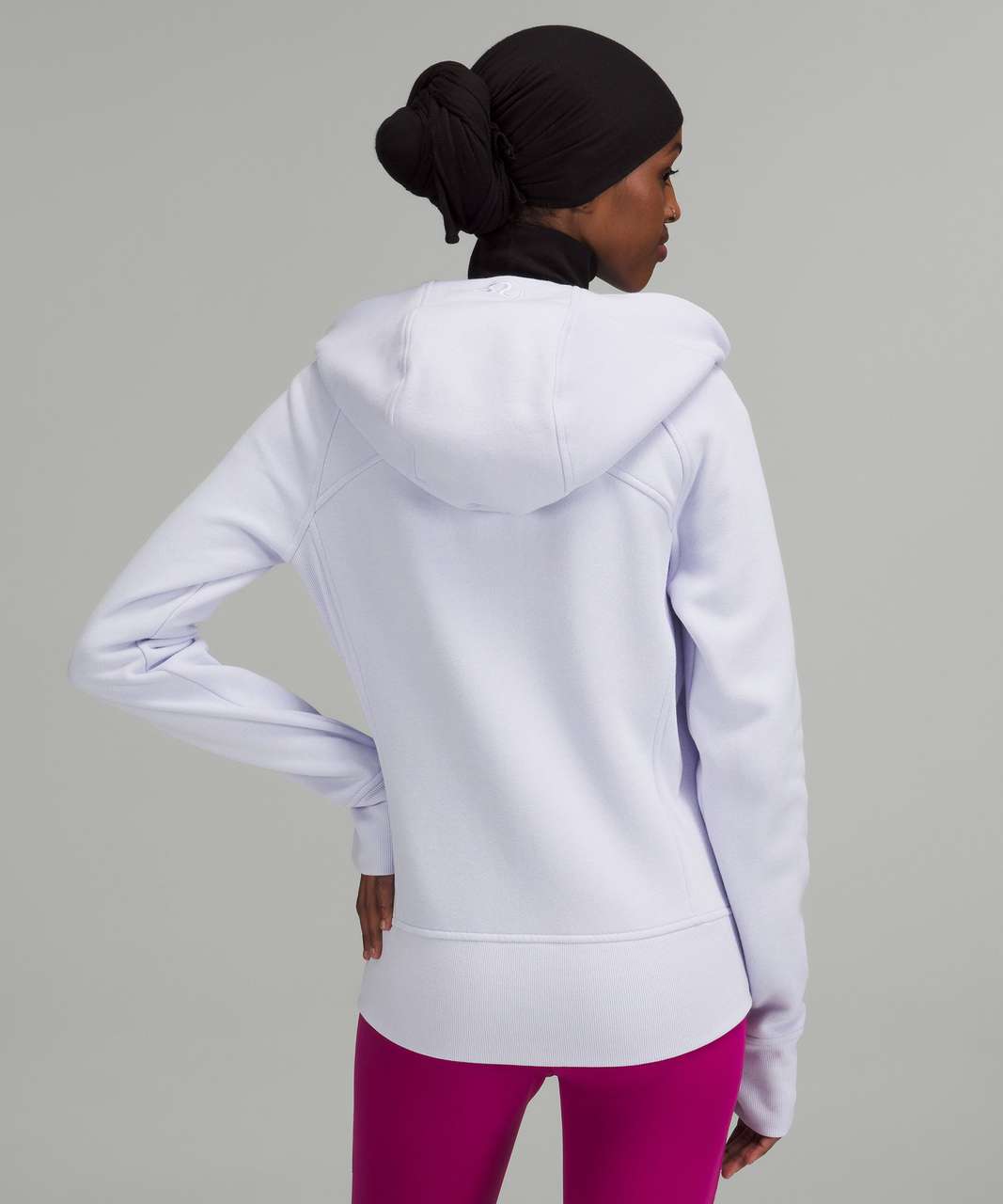 M/L Lululemon Pastel Blue Scuba Hoodie, Women's Fashion, Coats