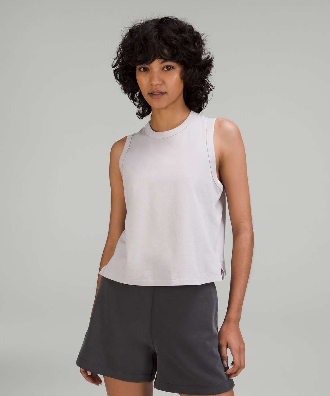 Lululemon Classic-Fit Cotton-Blend Tank Top - Chrome