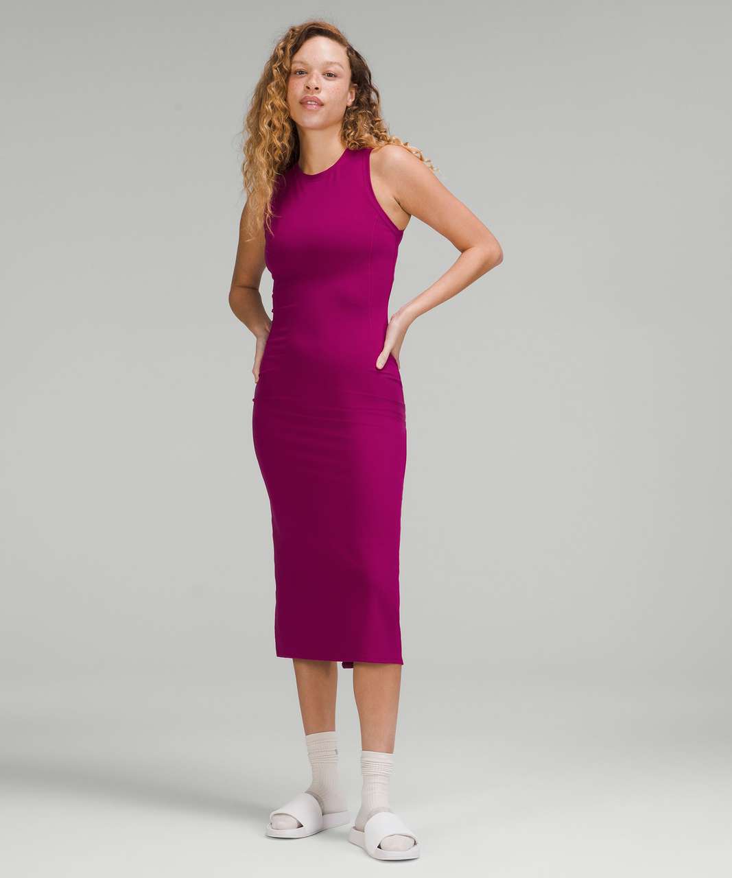 Lululemon All Aligned Midi Dress - Magenta Purple