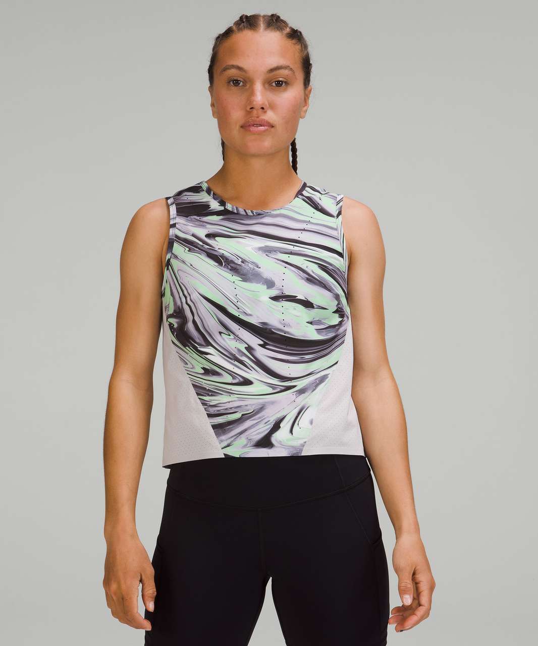 Lululemon Swift Ventilated Running Tank Top - Paint Glide Warp Multi