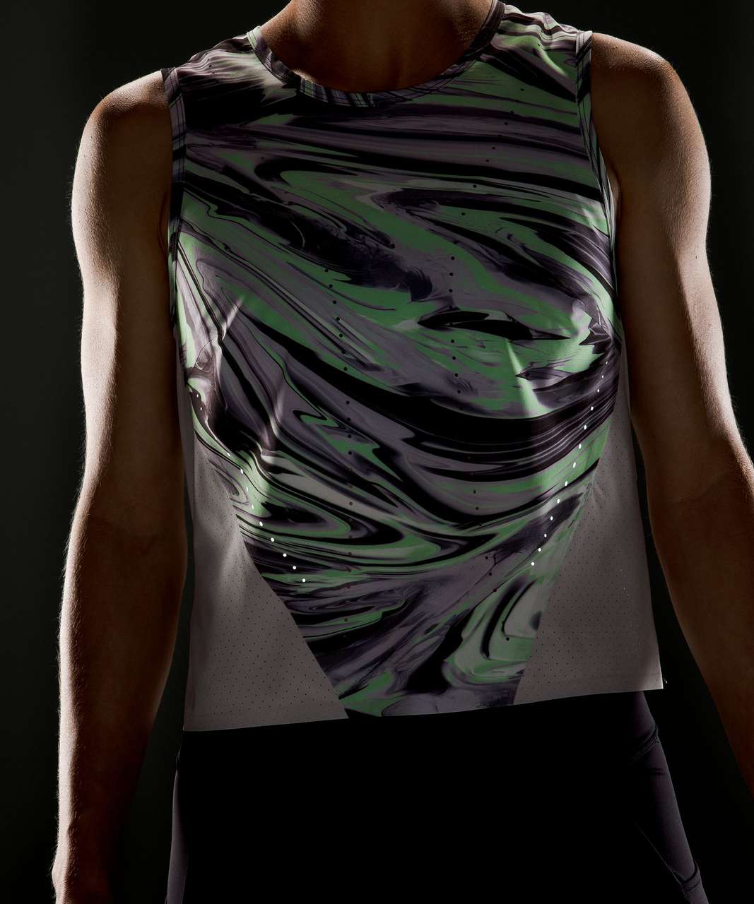 Lululemon Swift Ventilated Running Tank Top - Paint Glide Warp Multi