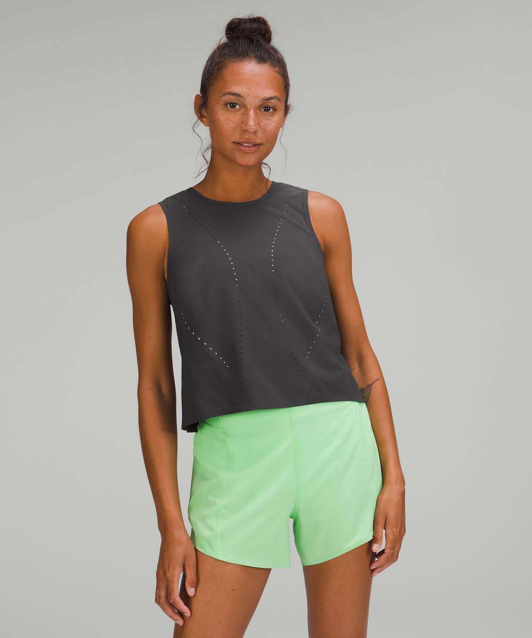 Lululemon Swift Ventilated Running Tank Top - Graphite Grey