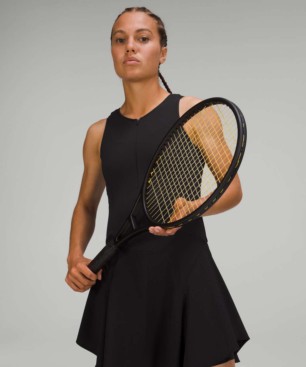 Lululemon Everlux Short-Lined Tennis Tank Top Dress 8" - Black