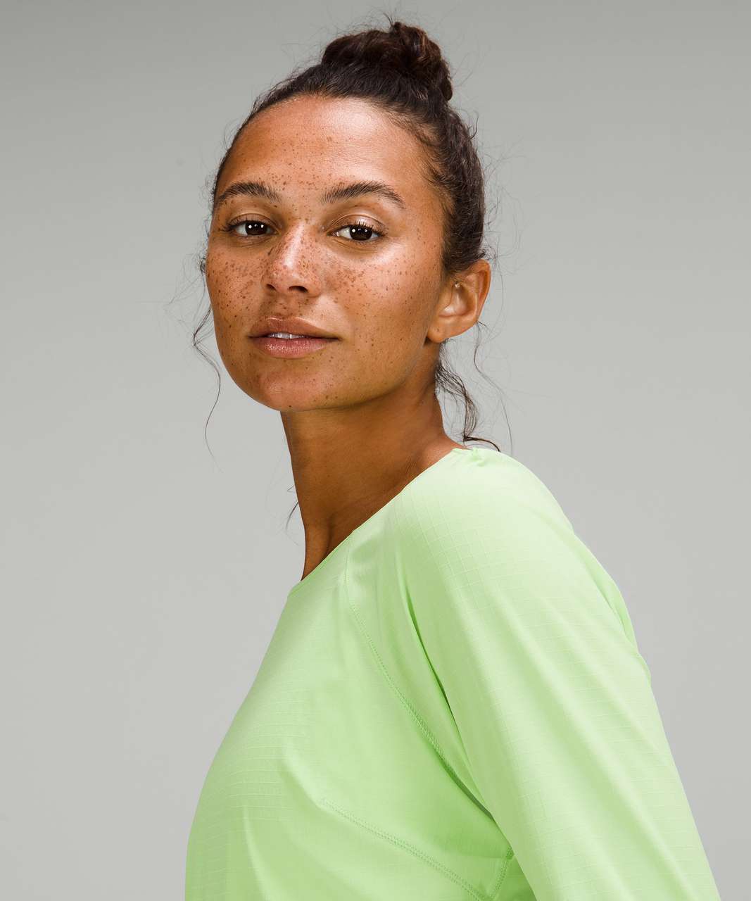 Lululemon Lightweight Stretch Running Long Sleeve Shirt - Scream Green Light