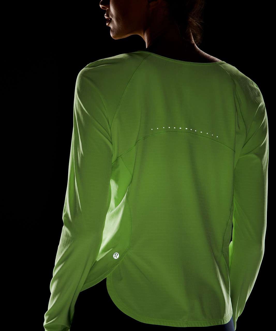 Lululemon Lightweight Stretch Running Long Sleeve Shirt - Scream Green Light