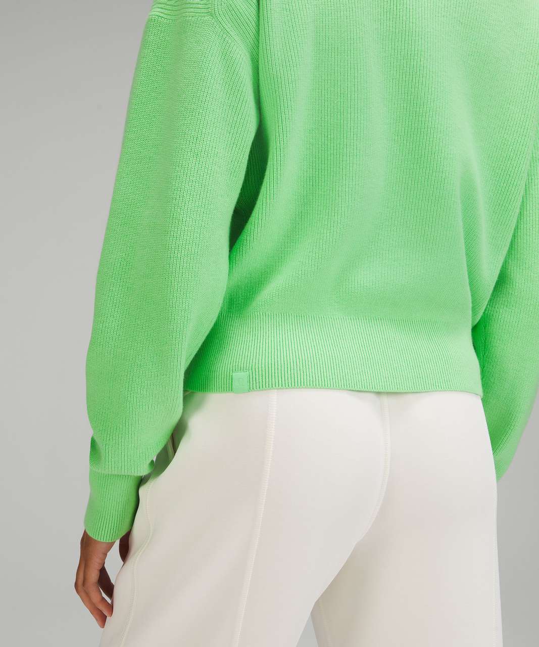 Lululemon Waist Length Crewneck Sweater - Scream Green Light / Scream Green Light