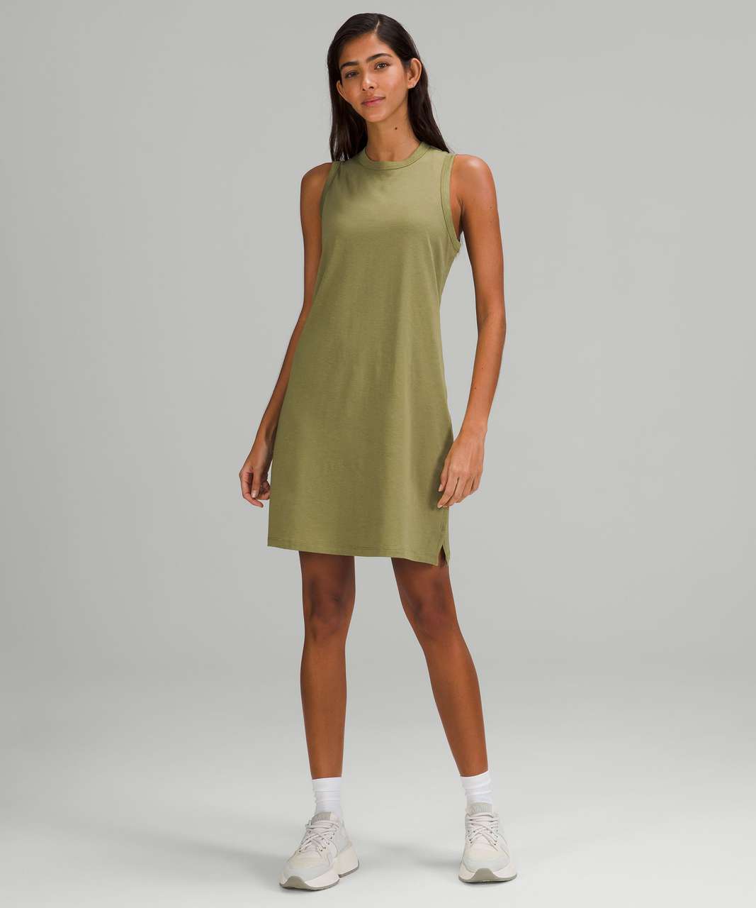 Lululemon Classic-Fit Cotton-Blend Dress - Bronze Green