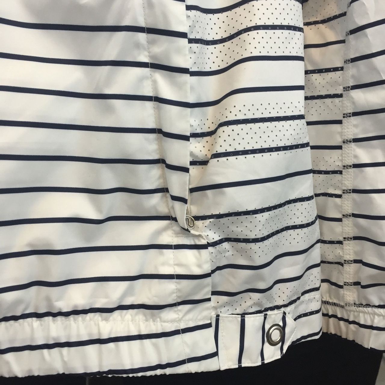 Lululemon Pack and Go Pullover - Quiet Stripe Printed White Deep Indigo ...